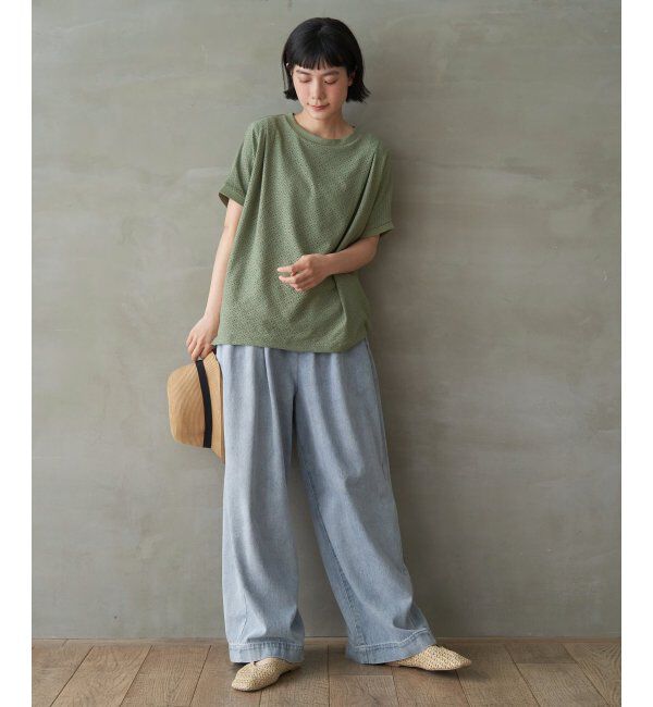 Lbc with Life「【お得だ値】冷感アイレットレースプルオーバー」|Tシャツ・カットソー|