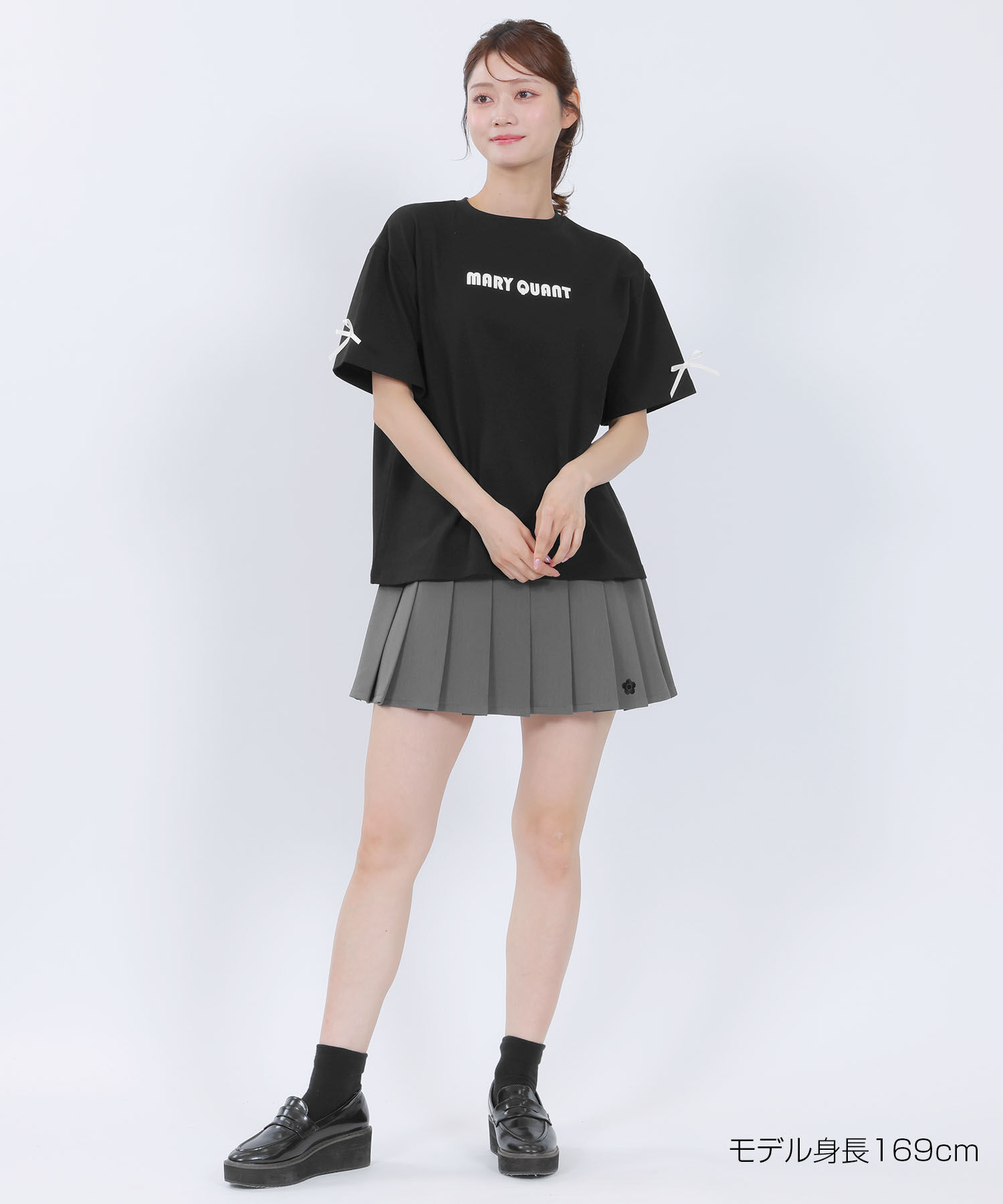 MARY QUANT「リボンロゴビッグ Tシャツ」|Tシャツ・カットソー|