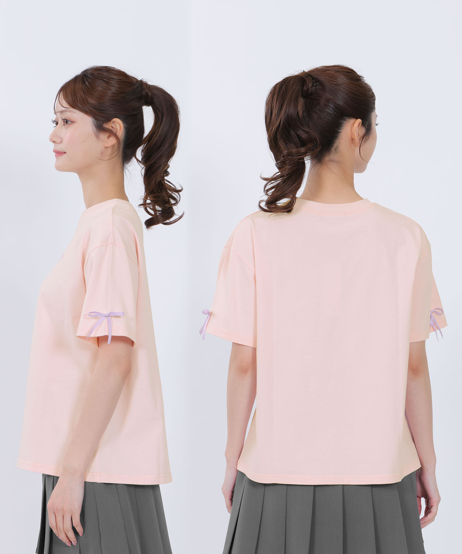 MARY QUANT「リボンロゴビッグ Tシャツ」|Tシャツ・カットソー|