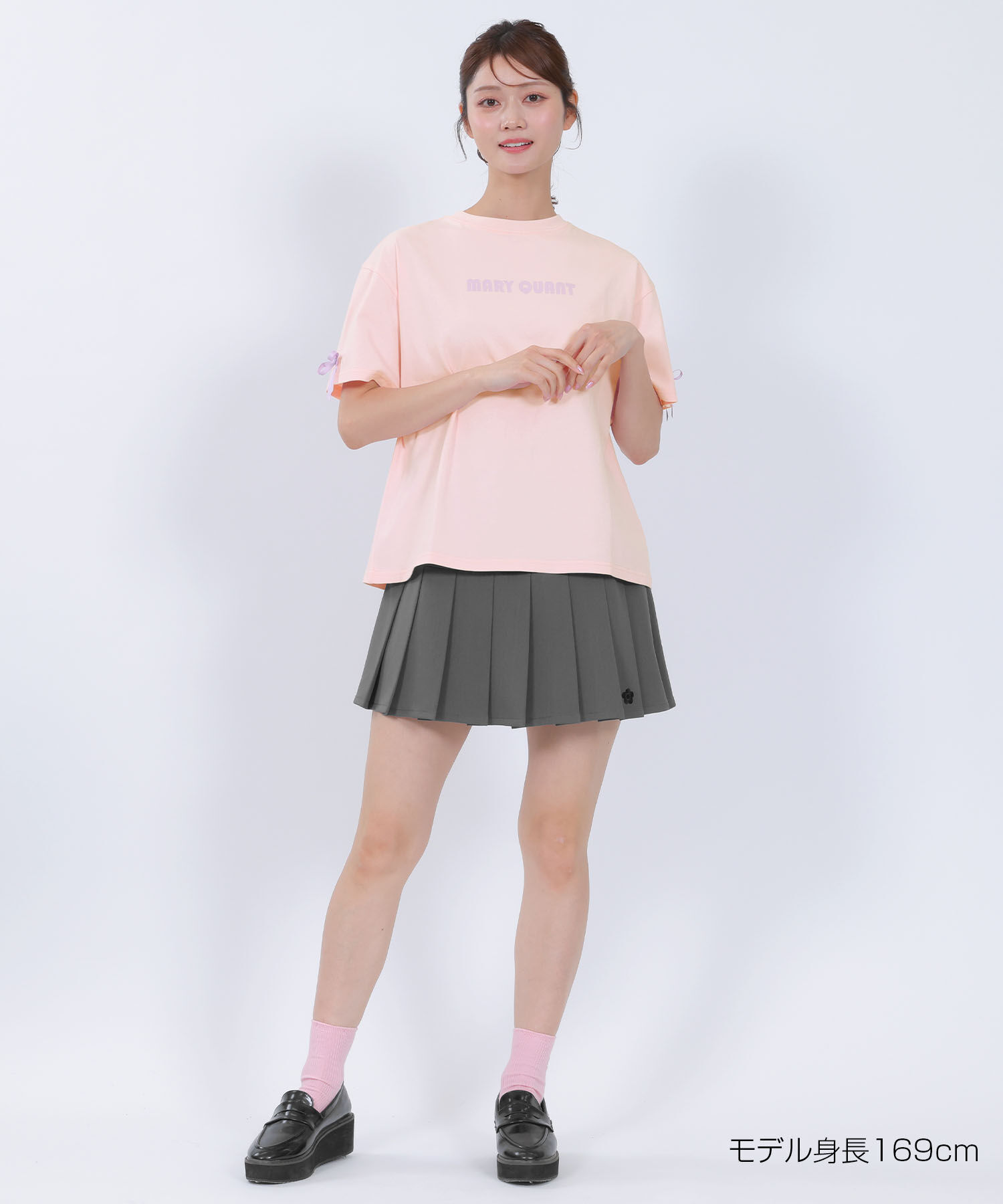 MARY QUANT「リボンロゴビッグ Tシャツ」|Tシャツ・カットソー|