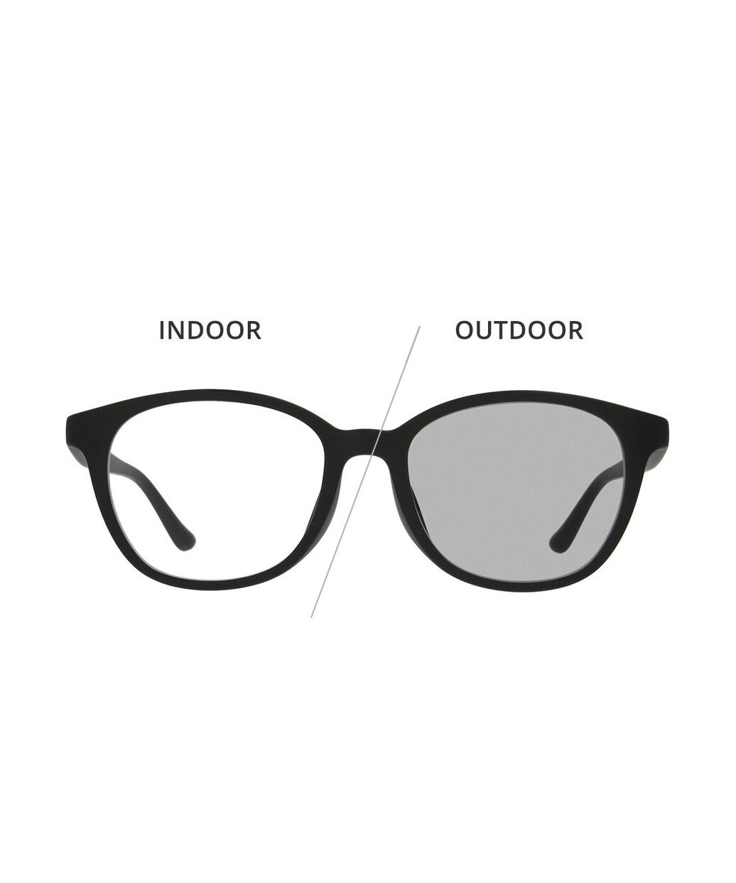  「【WEB限定】ウェリントン型 調光 サングラス レンズの色が変わるサングラス｜Zoff」|サングラス|