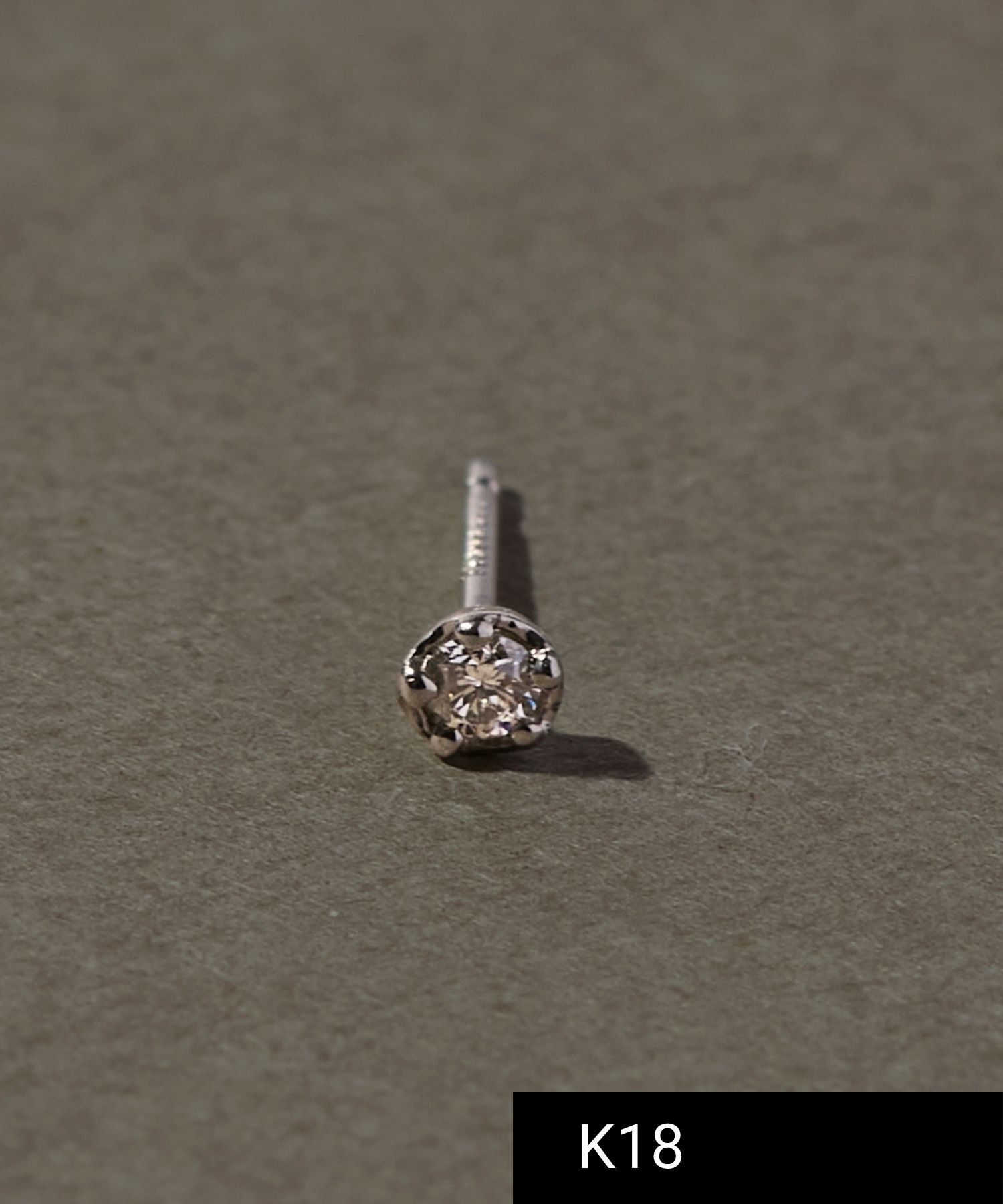 JUPITER「【Pt900】ダイヤモンドピアス/片耳/金属アレルギー対応」|ピアス|シルバー