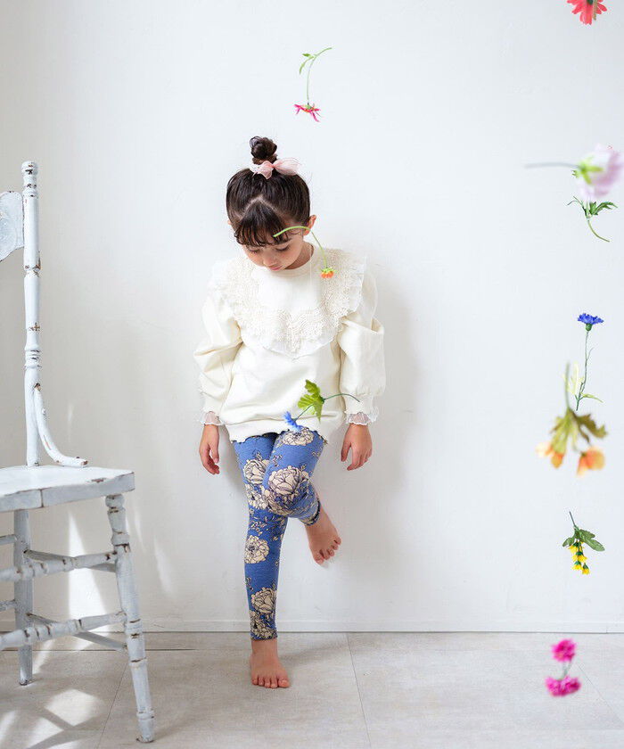 BACKYARD FAMILY「Rora 子供服 レギンス 通販 ロザミア スパッツ パンツ ズボン 花柄 女の子 女子 子供」|レギンス・スパッツ|