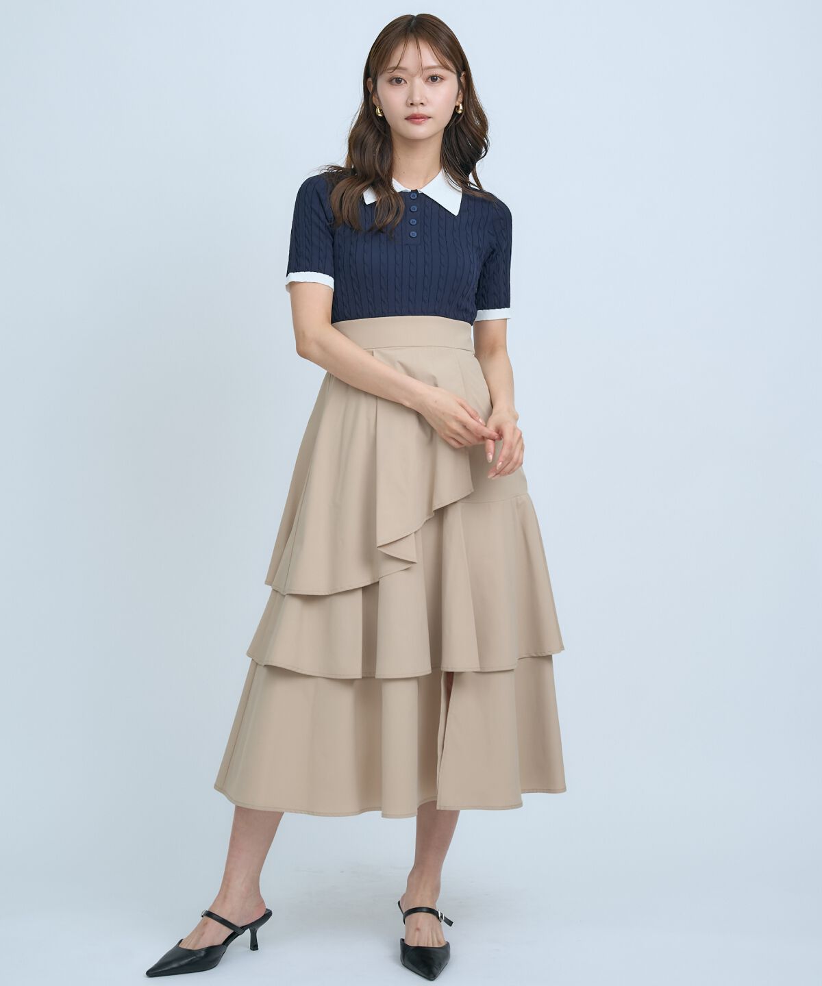 アンドクチュール「イレギュラーヘムドッキングワンピース」|ワンピース|