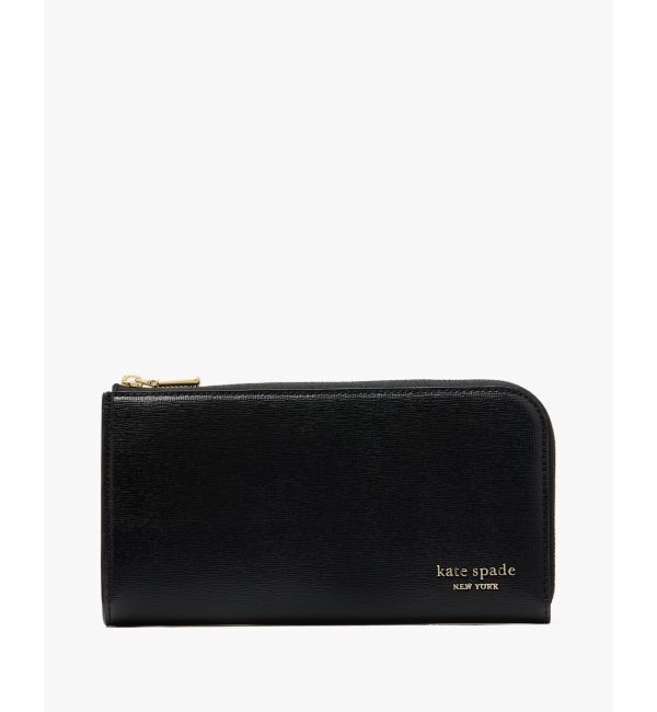 kate spade new york「デヴィン ジップ アラウンド コンチネンタル ウォレット」|財布|BLACK