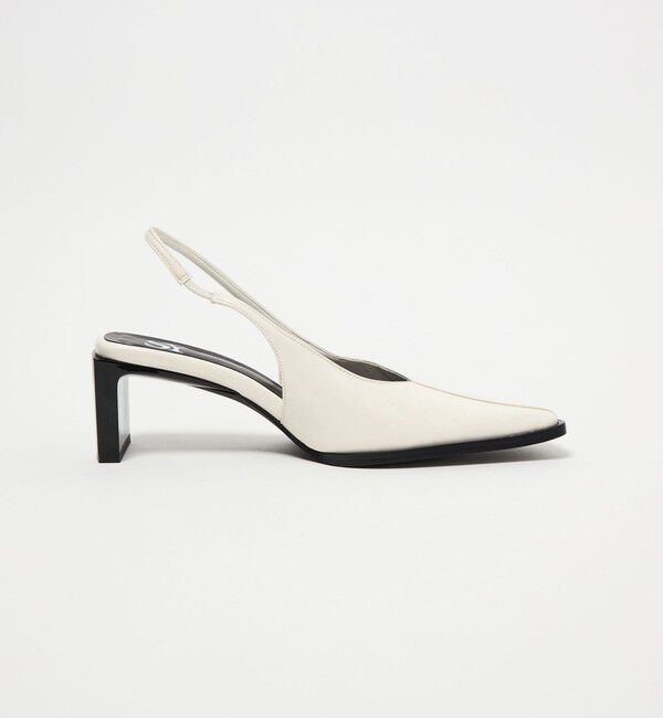 SY UNITED ARROWS「＜SY＞ スクエアエッジヒールバックベルト パンプス55&uarr;」|パンプス|