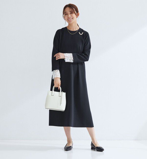 UNITED ARROWS green label relaxing「［size SHORTあり］ソデレース 2WAY ワンピース」|ワンピース|
