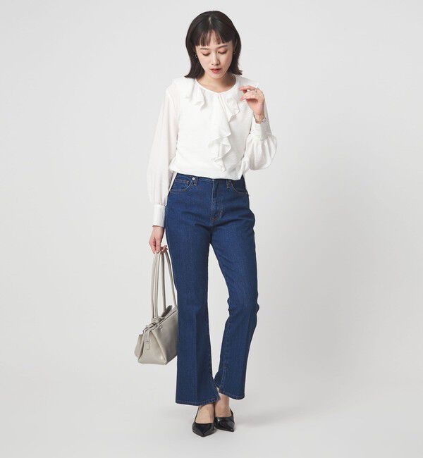 UNITED ARROWS green label relaxing「ラッフル ブラウス」|シャツ・ブラウス|