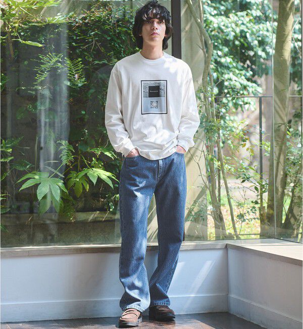 UNITED ARROWS green label relaxing「＜Phospho Graphica＞グラフィック ロングスリーブ Tシャツ」|Tシャツ・カットソー|