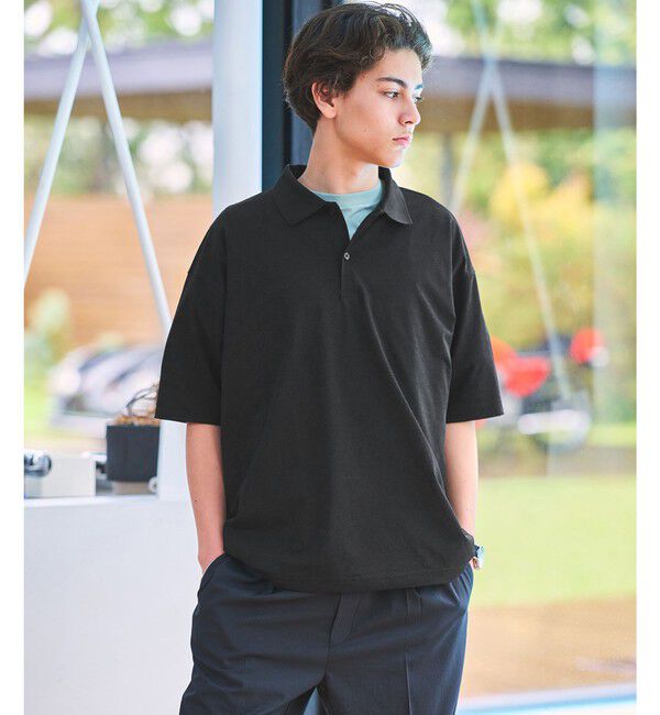 UNITED ARROWS green label relaxing「【別注】＜DAIWA＞半袖 ポロシャツ」|ポロシャツ|BLACK