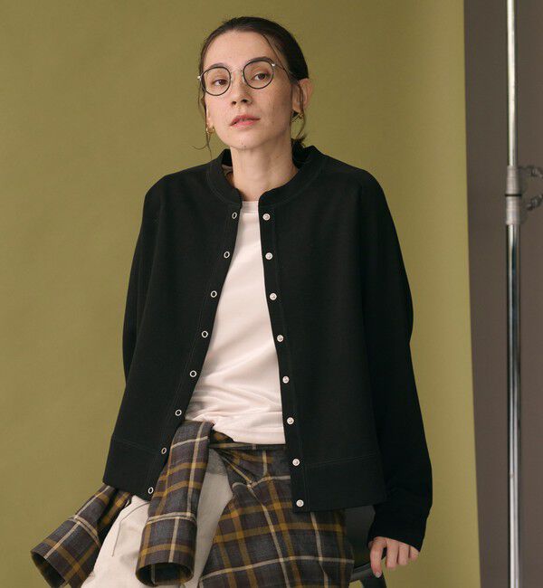 BEAUTY&YOUTH UNITED ARROWS「ダブルフェイス リングボタンカーディガン ウォッシャブル」|カーディガン|