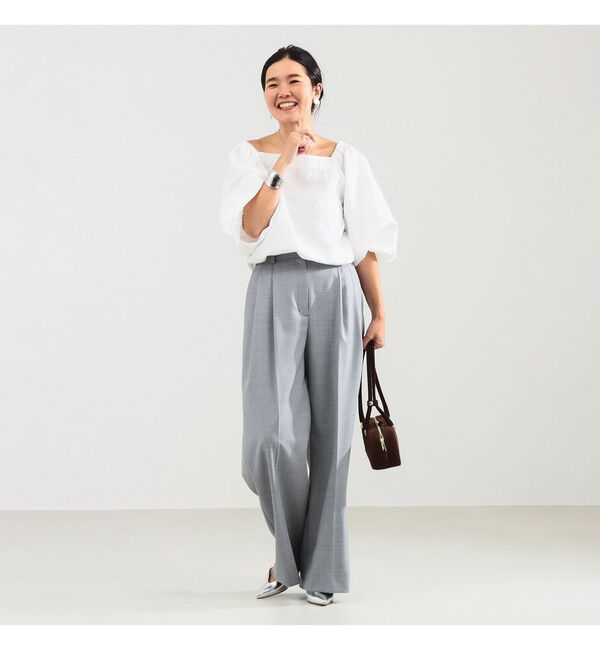Demi-Luxe BEAMS 「エディター東原妙子 &times; Demi-Luxe BEAMS / ツイル イージー ストレート パンツ」|チノ|