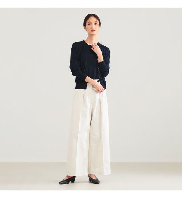 Demi-Luxe BEAMS 「シルク クルーネック カーディガン」|ニット・セーター|