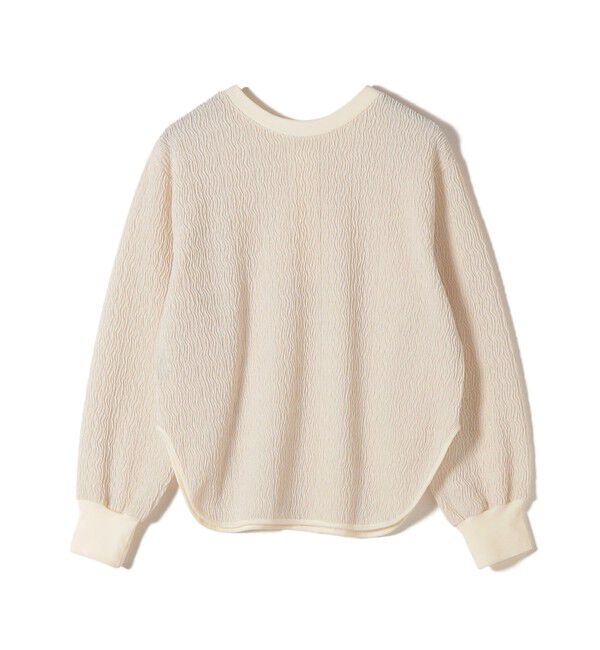 SHIPS for women「【WEB限定】〈手洗い可能〉ウェーブ クレープ ヘンリー 2WAY プルオーバー」|Tシャツ・カットソー|
