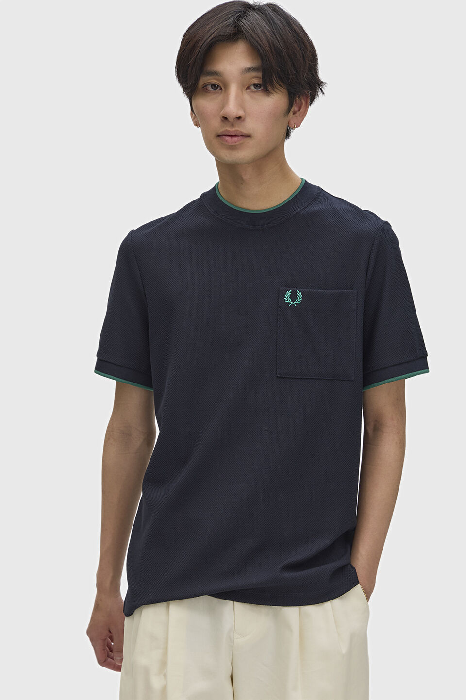 FRED PERRY 「Pocket Detail Pique T-Shirt」|Tシャツ・カットソー|