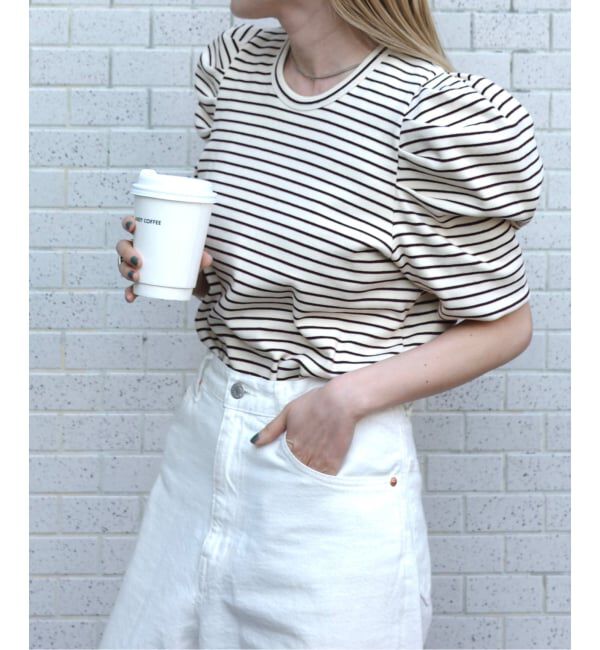 OUTDOOR PRODUCTS Usual Things「ボリュームスリーブボーダーTEE」|Tシャツ・カットソー|