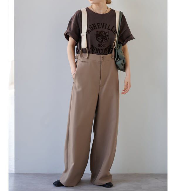 OUTDOOR PRODUCTS Usual Things「追加 TEE&times;サスペンダーパンツ2点SET 一部店舗+WEB限定」|スラックス|