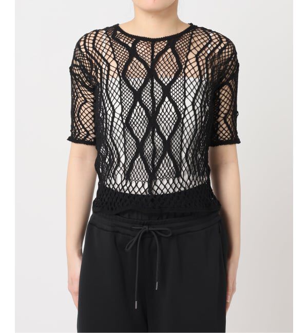  「EUCHRONIA 別注 LACE SHORT SLEEVE 002250802：カットソー」|Tシャツ・カットソー|