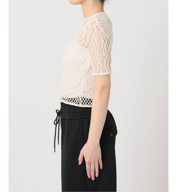  「EUCHRONIA 別注 LACE SHORT SLEEVE 002250802：カットソー」|Tシャツ・カットソー|