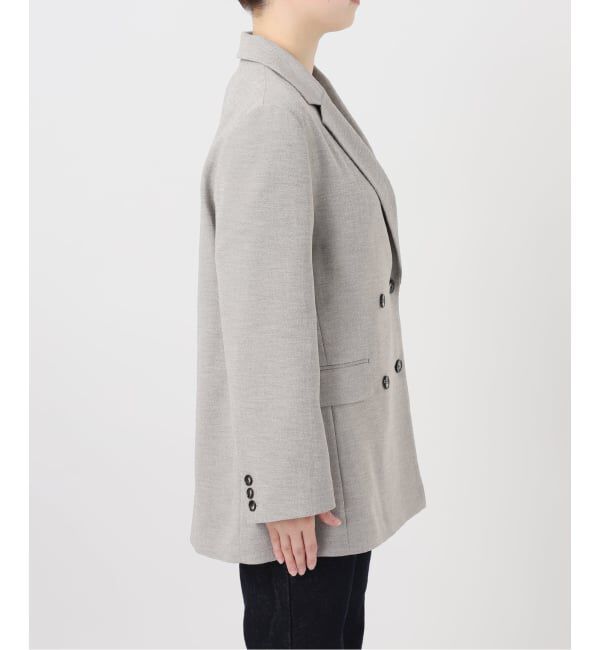 SLOBE IENA「《WEB限定/セットアップ対応可/追加3》ウォッシャブルツイルダブルジャケット」|テーラードジャケット|