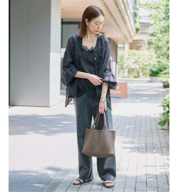 SLOBE IENA「《予約》SLOBE イントレチャートトートバッグ」|トートバッグ|