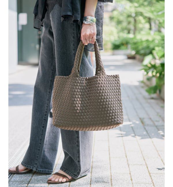 SLOBE IENA「《予約》SLOBE イントレチャートトートバッグ」|トートバッグ|