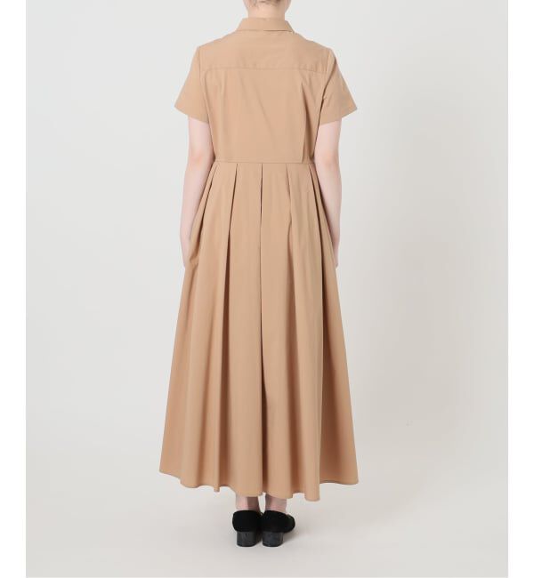  「【洗える】タックシャツワンピース」|ワンピース|