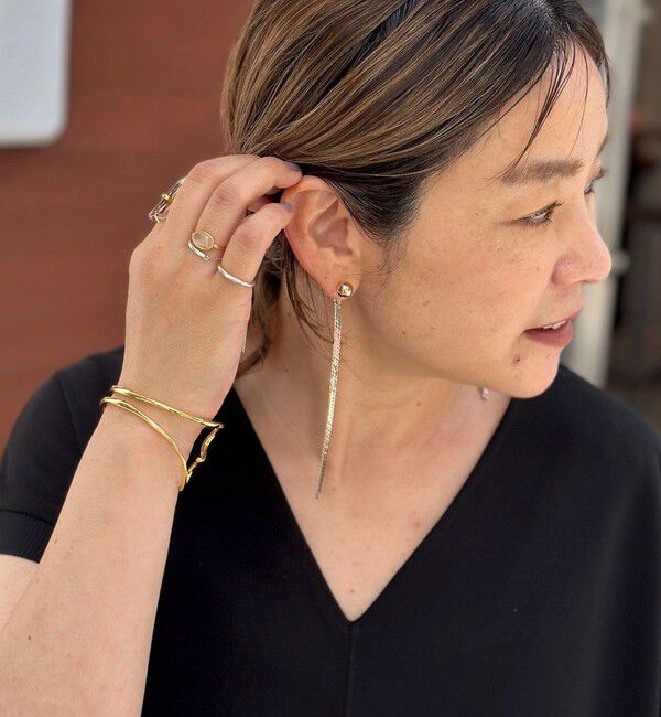 grace grace「【grace grace/グラスグラス】【PR林☆別注アイテム】ビジューロングイヤリング」|ピアス|