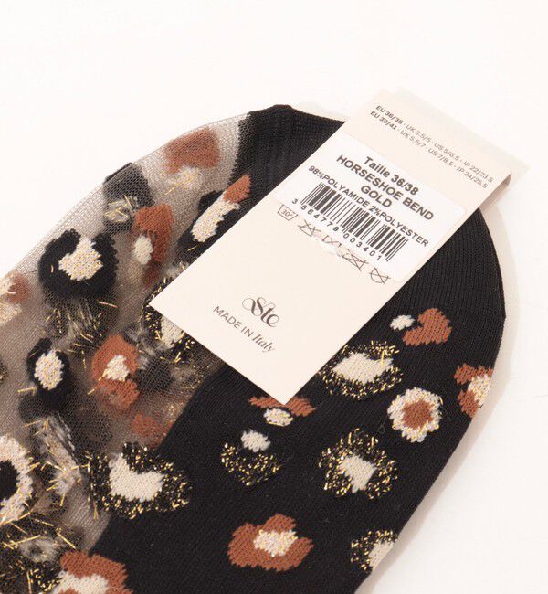 NOLLEY'S「【ATELIER st eustache/アトリエセントオスタシュ】HORSESHOE BENDシアーソックス」|ソックス|