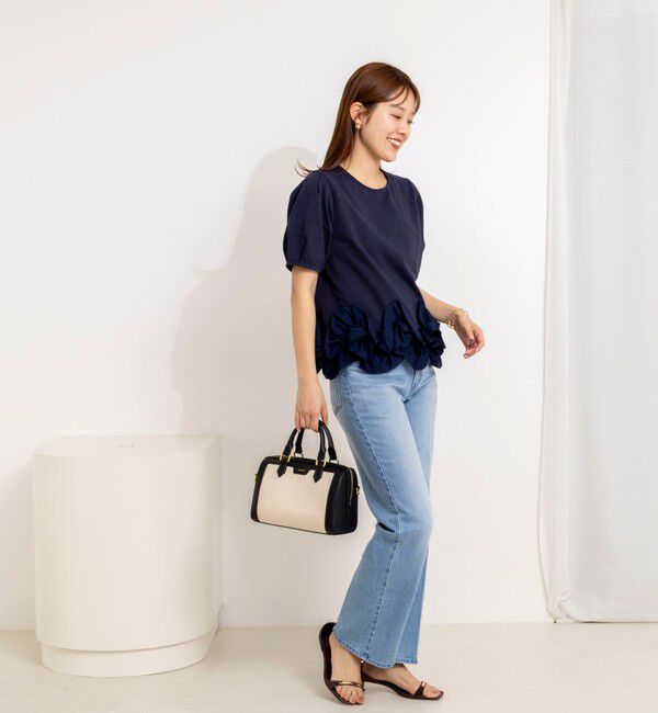 NOLLEY'S「ウォッシャブル裾フリルカットプルオーバー」|Tシャツ・カットソー|