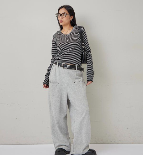 「リングドットL/Sトップス」|Tシャツ・カットソー|