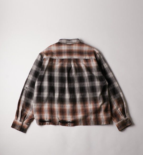  「【FromVintage】ダメージチェックシャツ」|シャツ・ブラウス|