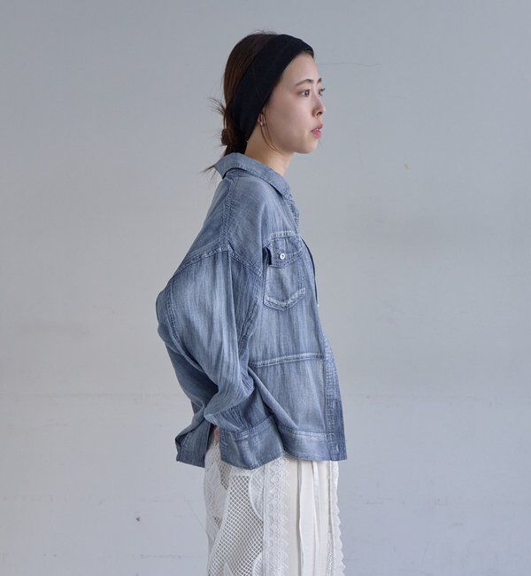  「【再入荷】シアーデニムシャツ」|シャツ・ブラウス|