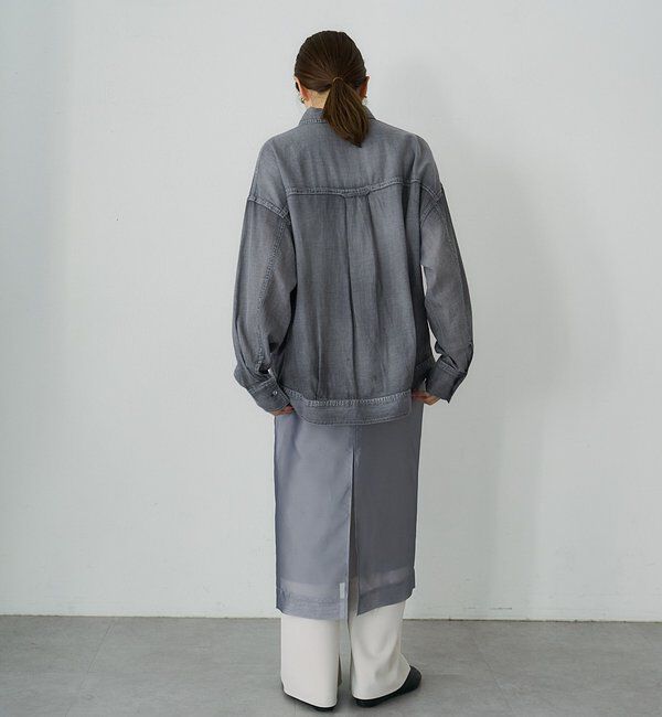  「【再入荷】シアーデニムシャツ」|シャツ・ブラウス|