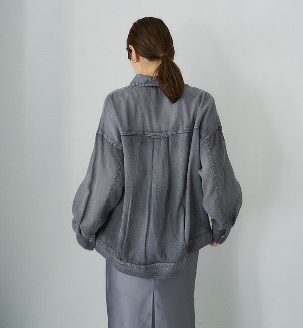  「【再入荷】シアーデニムシャツ」|シャツ・ブラウス|