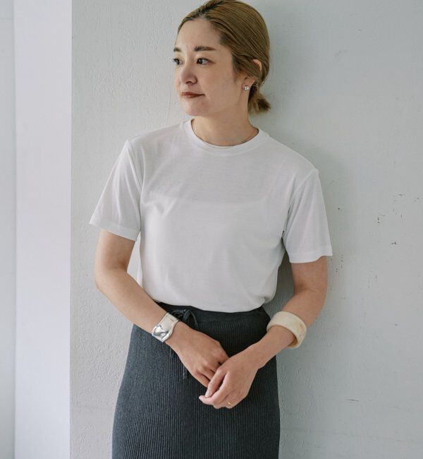  「【LUALY】シアープレーンチビTee」|Tシャツ・カットソー|