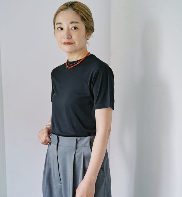  「【LUALY】シアープレーンチビTee」|Tシャツ・カットソー|