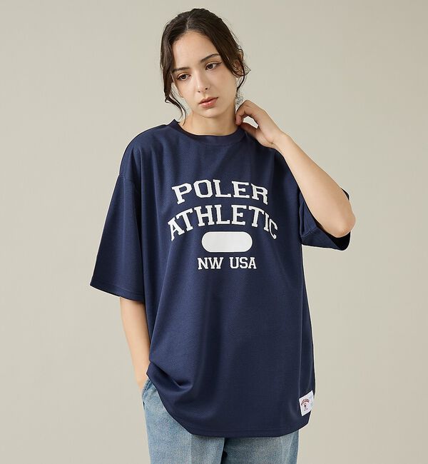 ABAHOUSE「【POLeR/ポーラー】ATHLETIC ロゴTシャツ / 61MCV0036」|Tシャツ・カットソー|