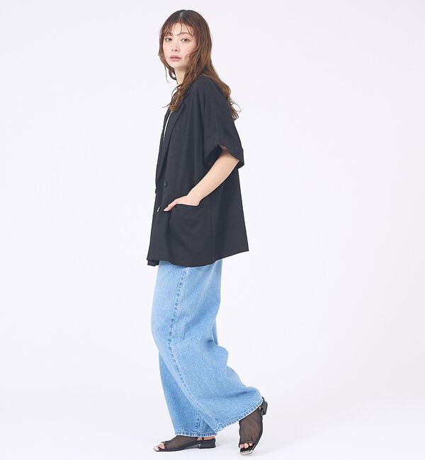 abahouse mavie「【大好評につき再登場！】ハーフスリーブ ジャケット」|テーラードジャケット|