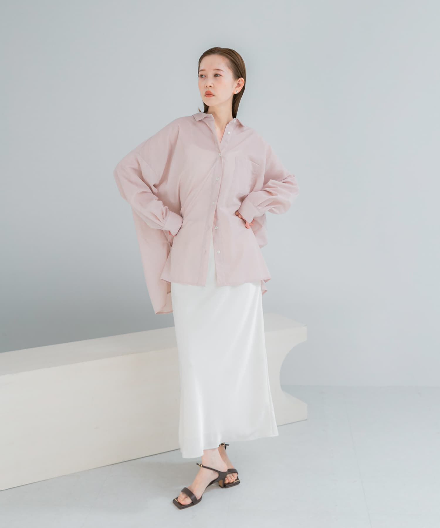 URBAN RESEARCH ROSSO「『WEB/一部店舗限定』『UR TECH Smart Linen Touch』ｲｰｼﾞｰﾘﾈﾝｵｰﾊﾞｰ  」|シャツ・ブラウス|