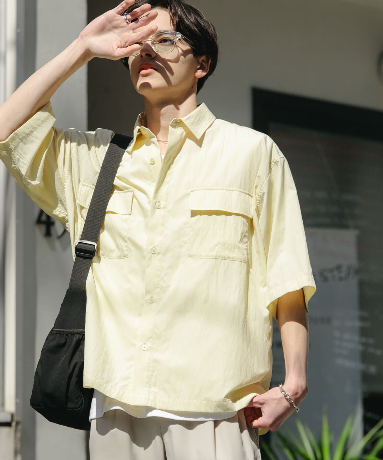 SENSE OF PLACE by URBAN RESEARCH「ワッシャーナイロンショートスリーブシャツ」|シャツ・ブラウス|