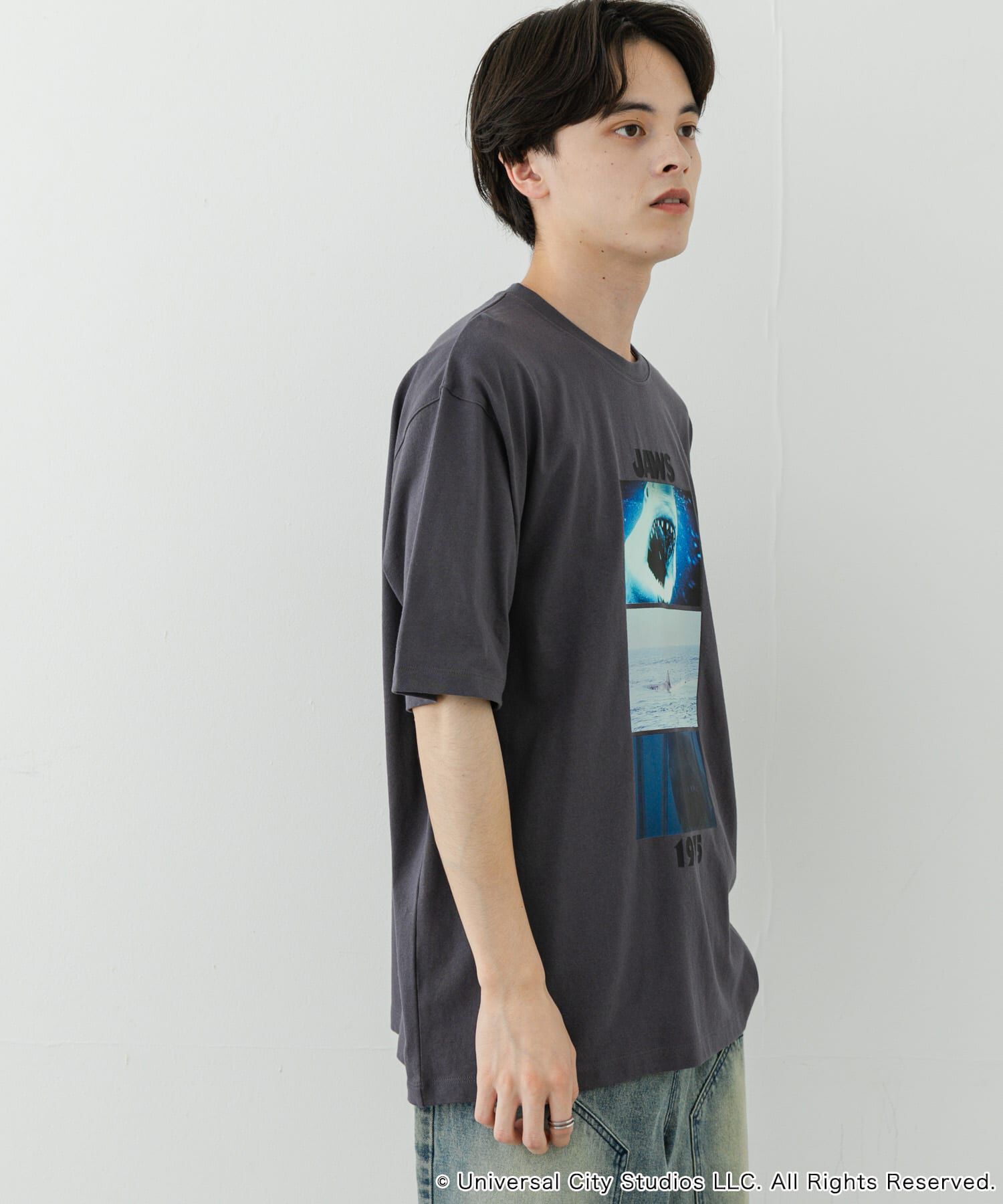 SENSE OF PLACE by URBAN RESEARCH「『別注』SENSE OF PLACE&times;JAWS　プリントT-SHIRTS/A」|Tシャツ・カットソー|