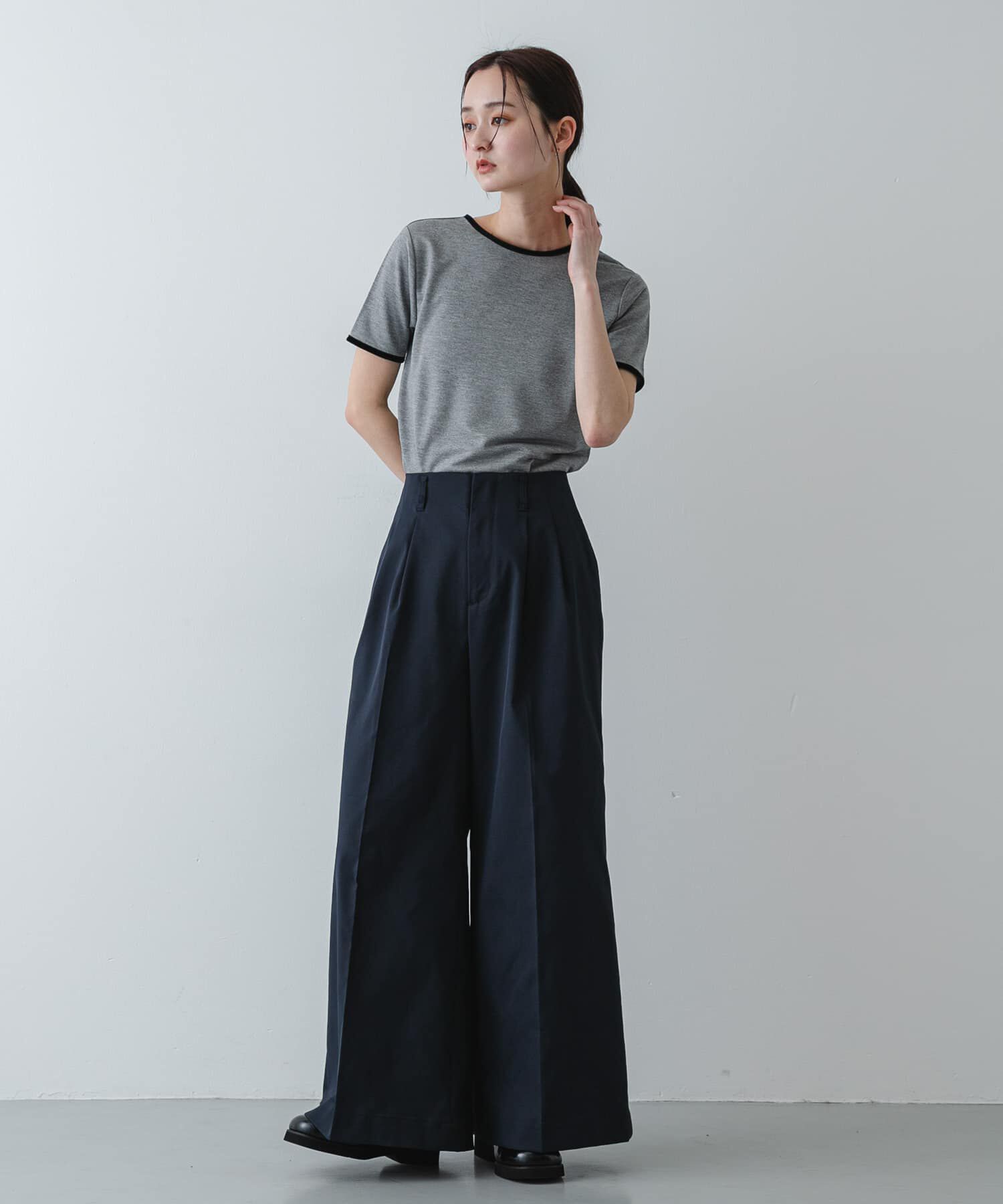 SENSE OF PLACE by URBAN RESEARCH「バックオープンリンガーTシャツ(半袖)」|Tシャツ・カットソー|