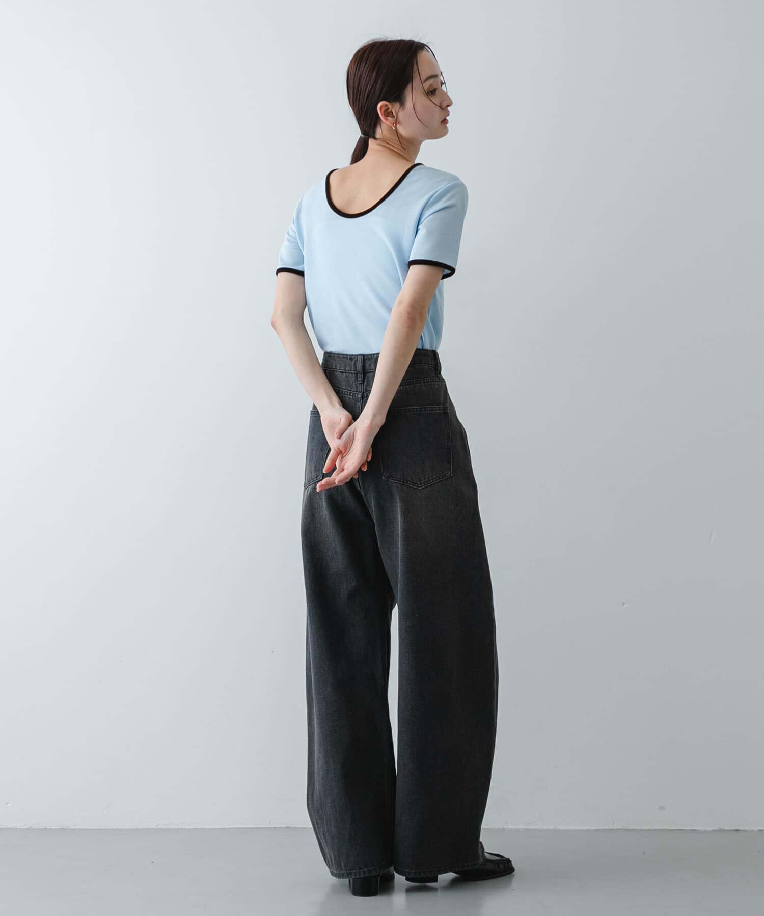 SENSE OF PLACE by URBAN RESEARCH「バックオープンリンガーTシャツ(半袖)」|Tシャツ・カットソー|