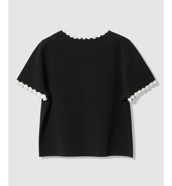 LOULOU WILLOUGHBY「【LOULOU WILLOUGHBY】クロッシェフラワージャケットカーディガン」|カーディガン|