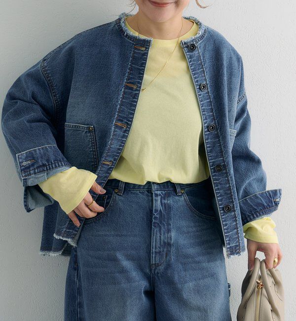  「【春カラーで登場！】コットンシアーカットソー」|Tシャツ・カットソー|イエロー
