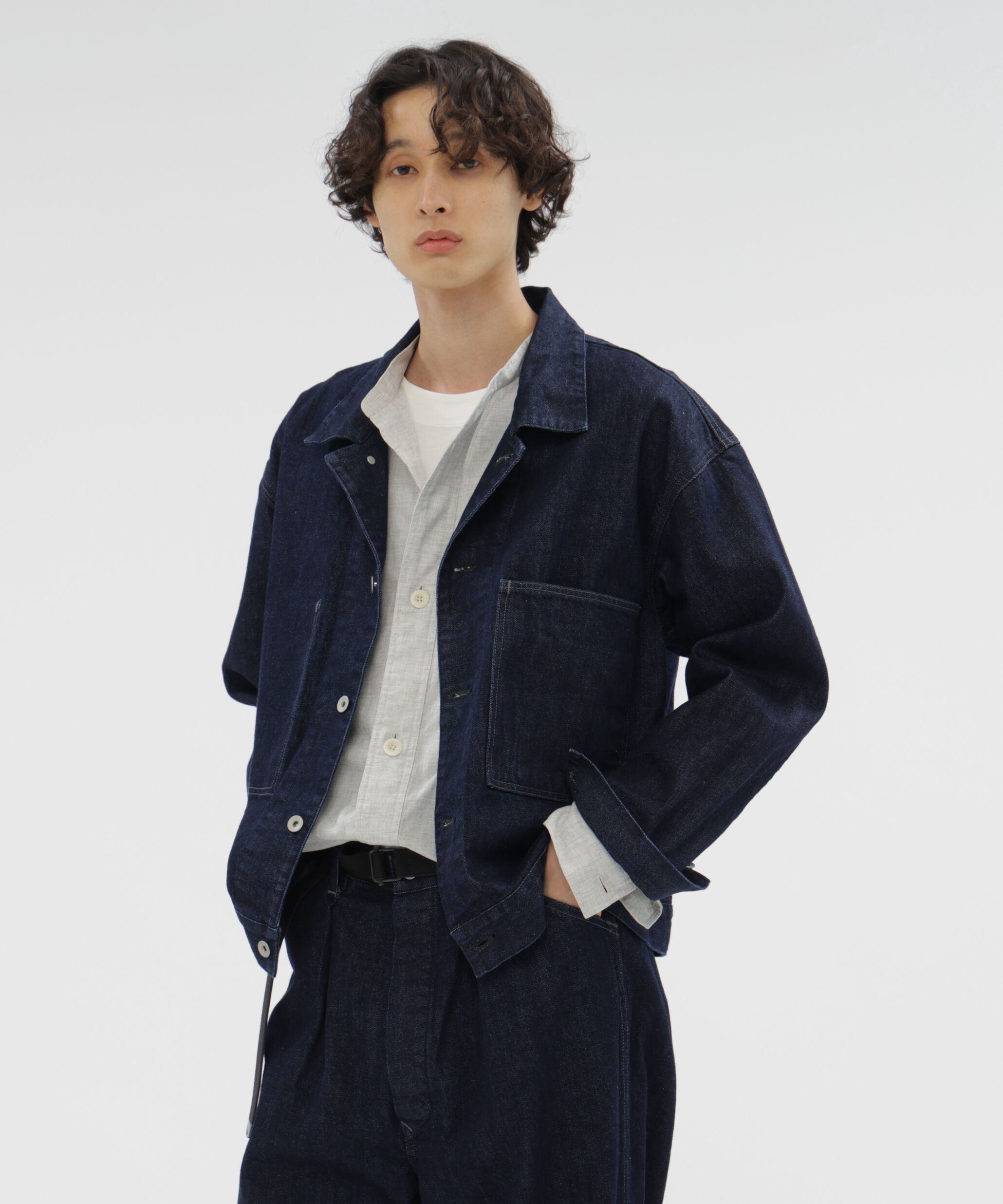 MHL.「CANTON DENIM BLOUSON」|ブルゾン・スタジャン|INDIGO5