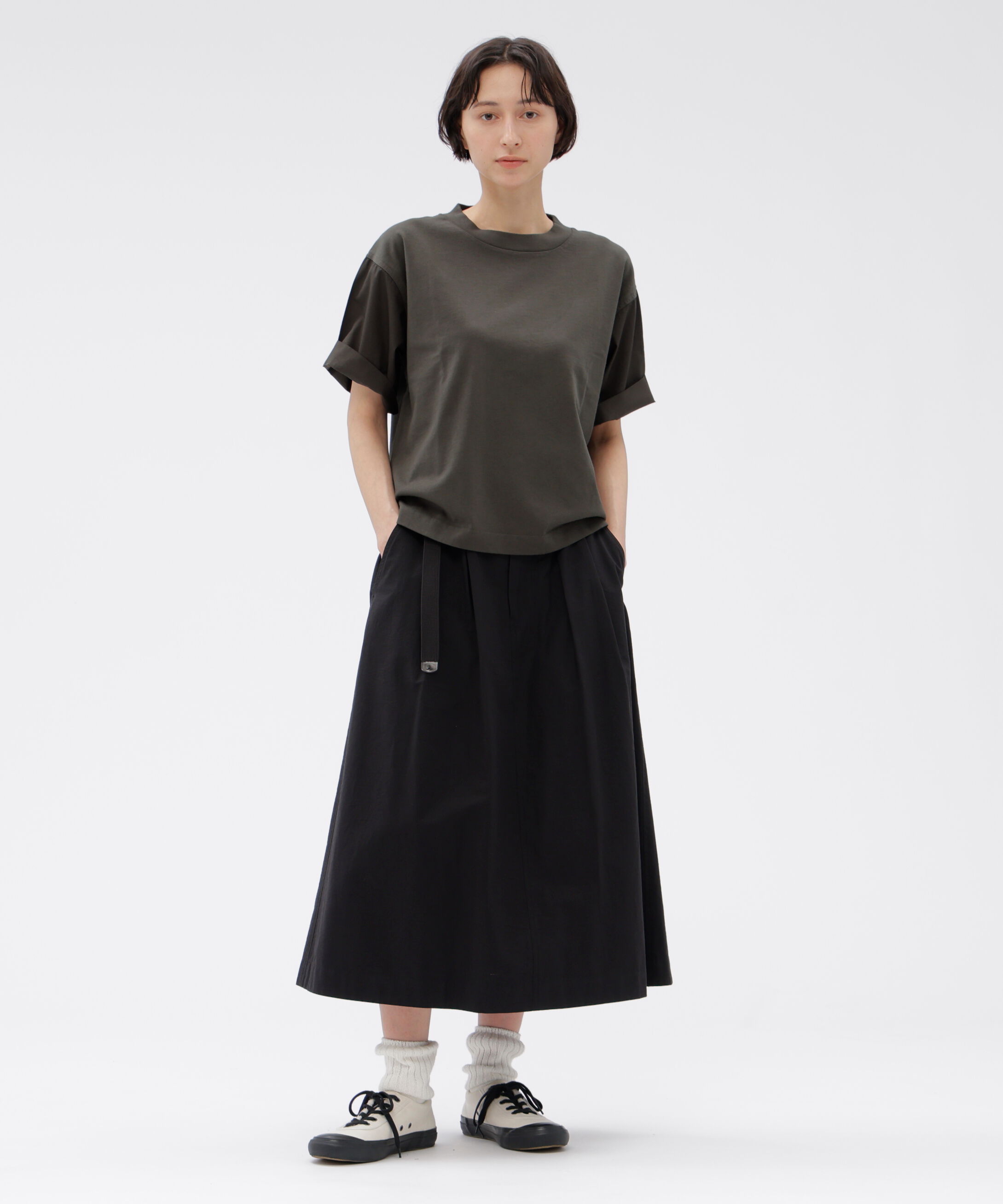 MHL.「GARMENT DYE COTTON JERSEY TOP」|Tシャツ・カットソー|