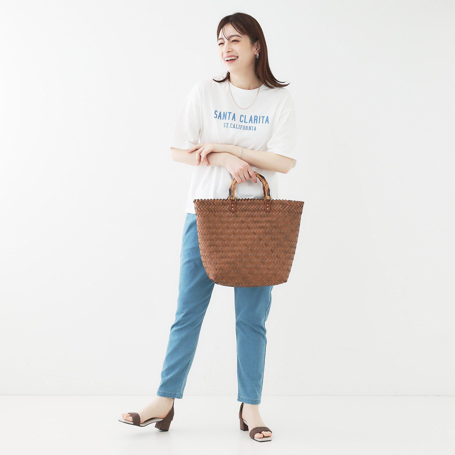 SHOO･LA･RUE「雑材風メッシュトートバッグ」|トートバッグ|