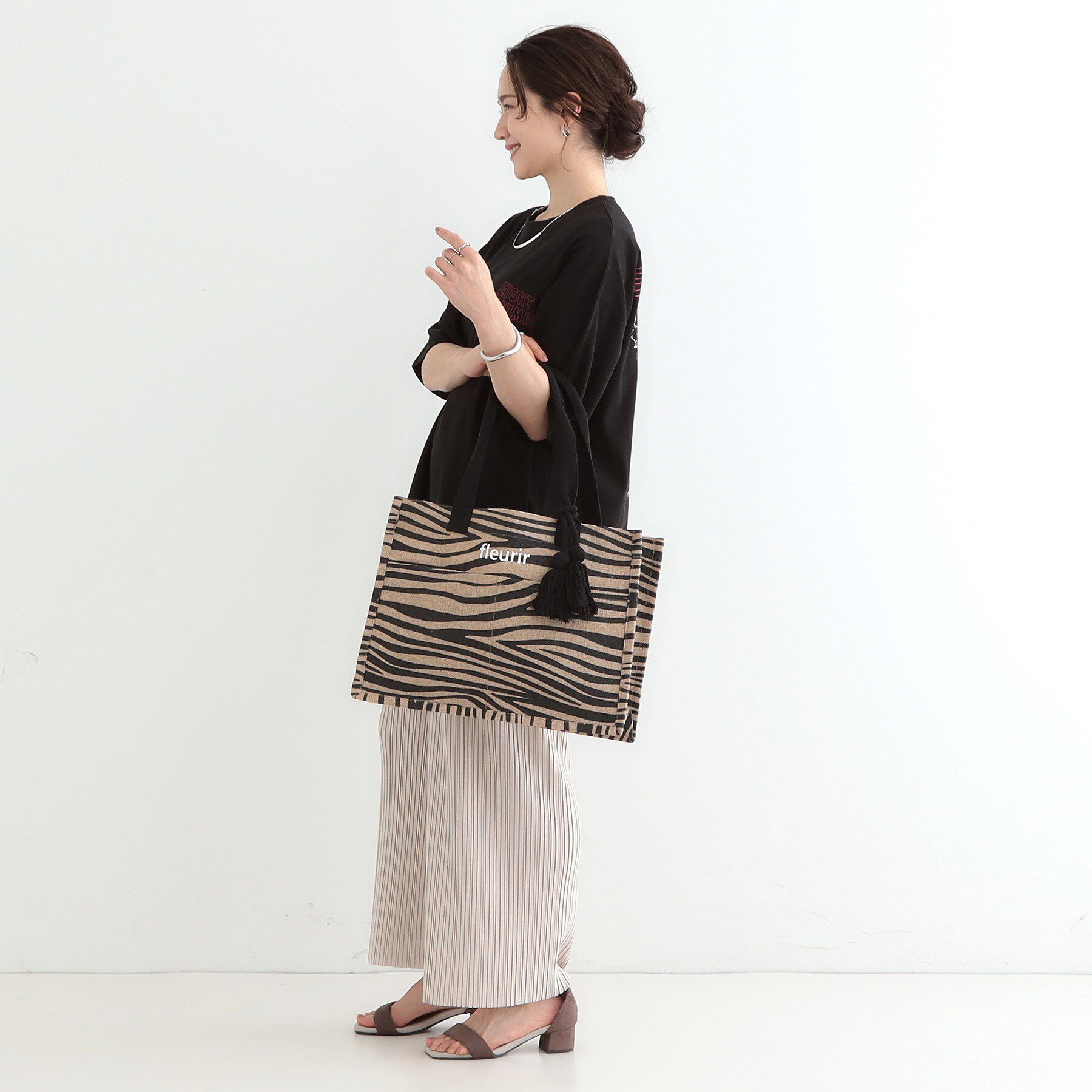 SHOO･LA･RUE「夏を彩る スクエアジュートトートバッグ」|トートバッグ|